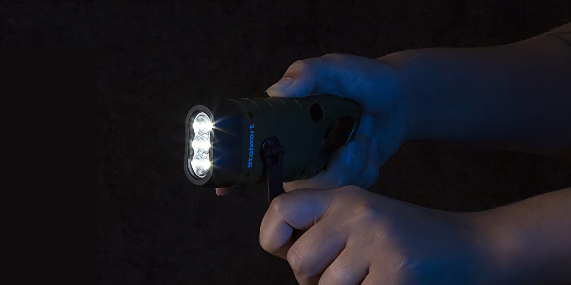 This solarpowered flashlight can also be hand cranked 5.50 Prime