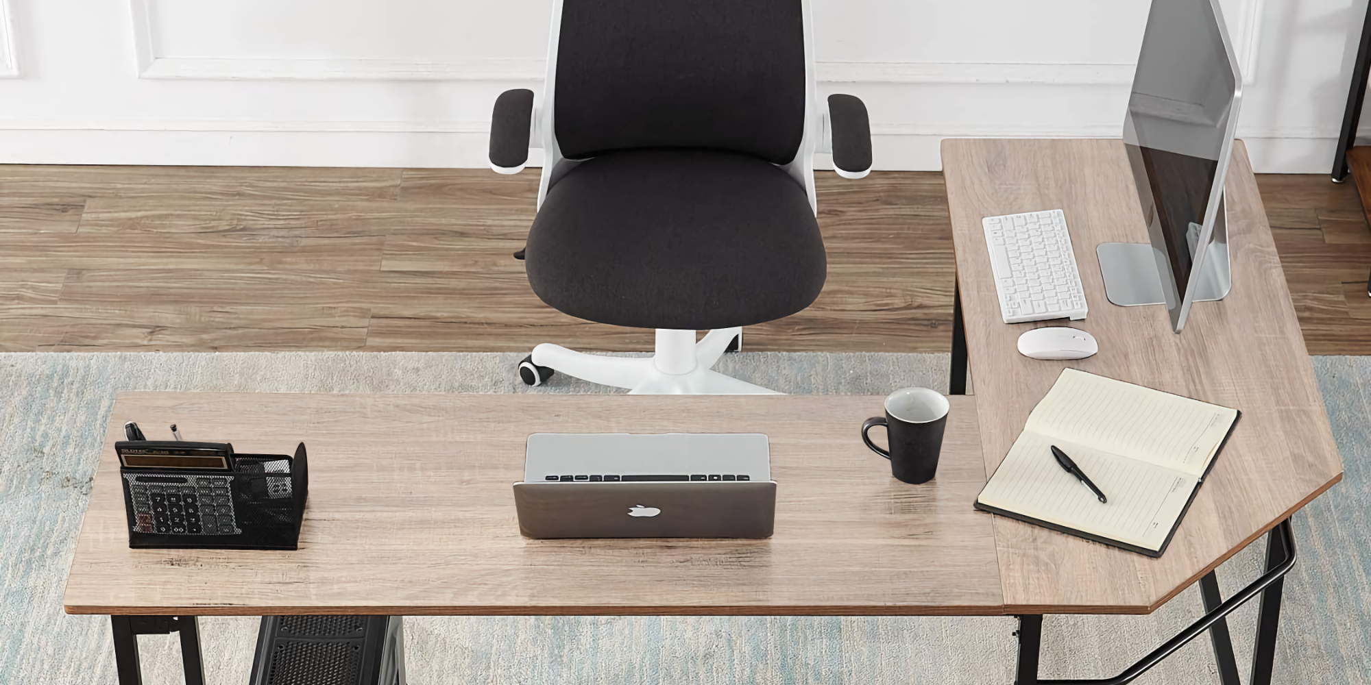 This modern L shaped desk ships to your door for 79 Save 25
