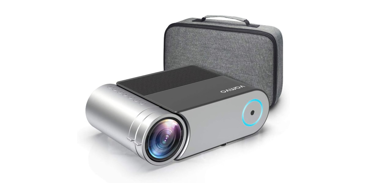 This value-packed mini projector creates a 200-inch 720p picture for