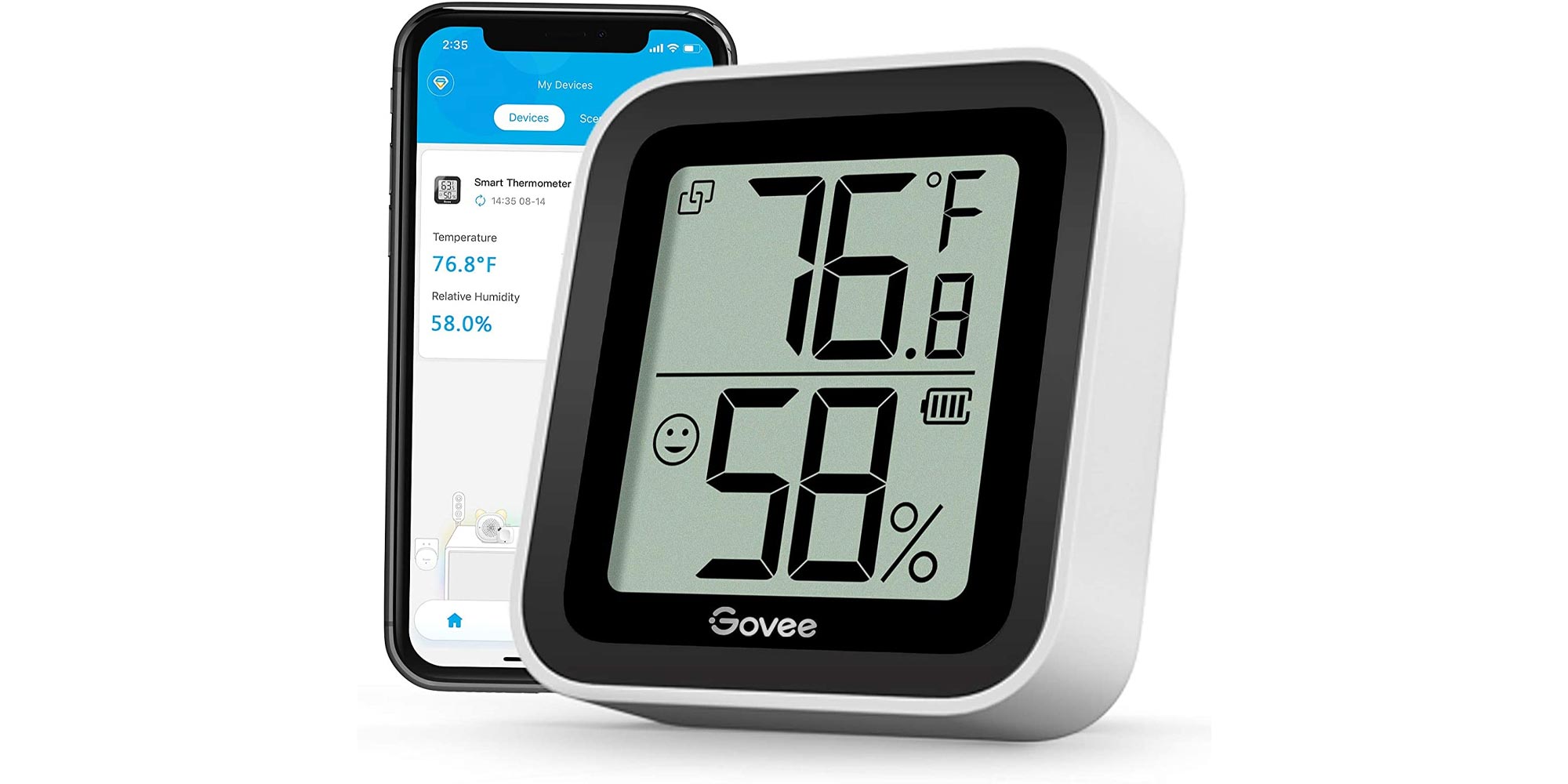 Govee's Bluetooth thermometer + hygrometer drops by 20% to one of its