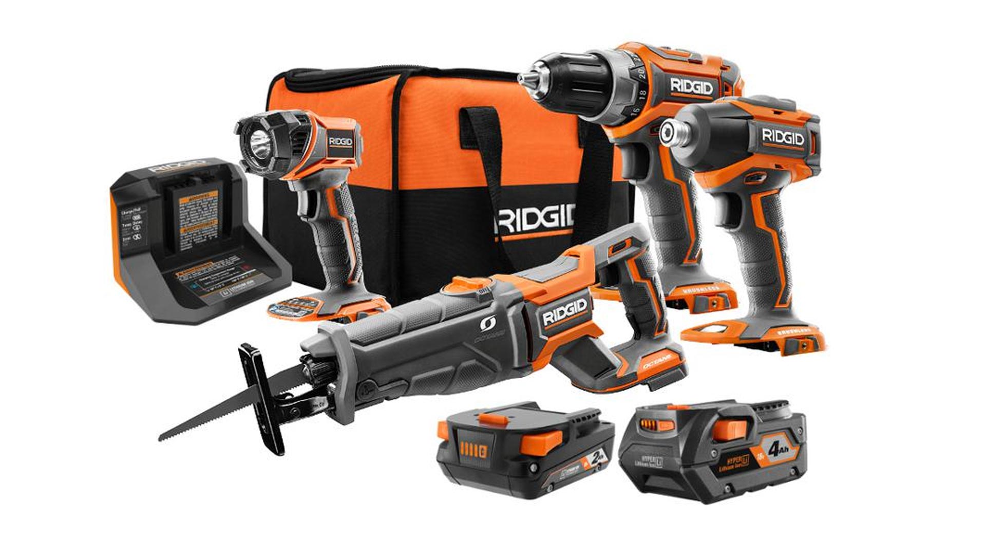 Home Depot drops RIDGID 18V brushless 4tool combo kit with lifetime