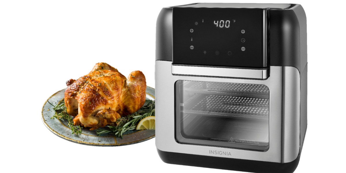 Insignia's stainless steel 10-qt. Air Fryer Oven drops to $60