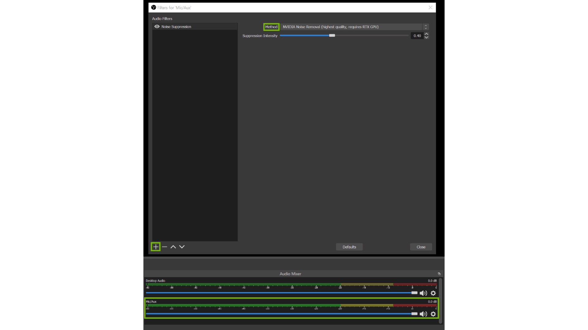 how to use nvidia broadcast with streamlabs