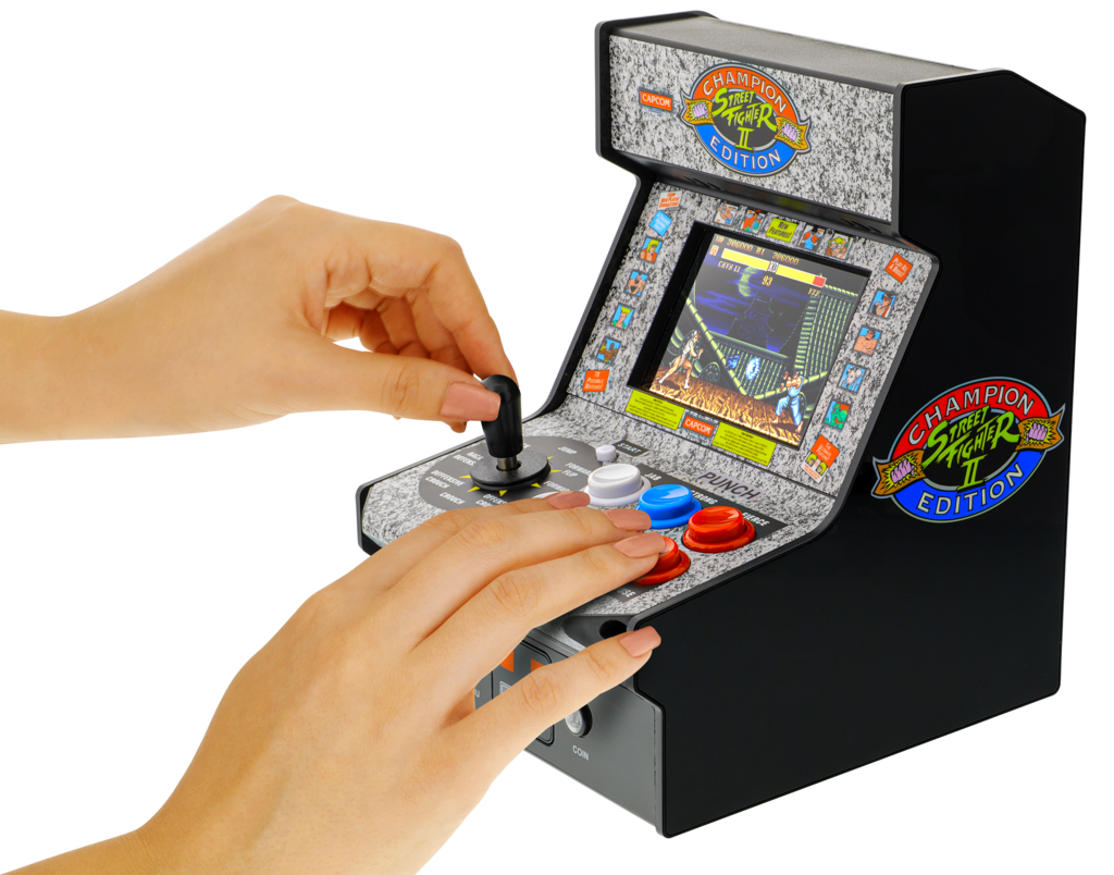 mini Street Fighter arcade side