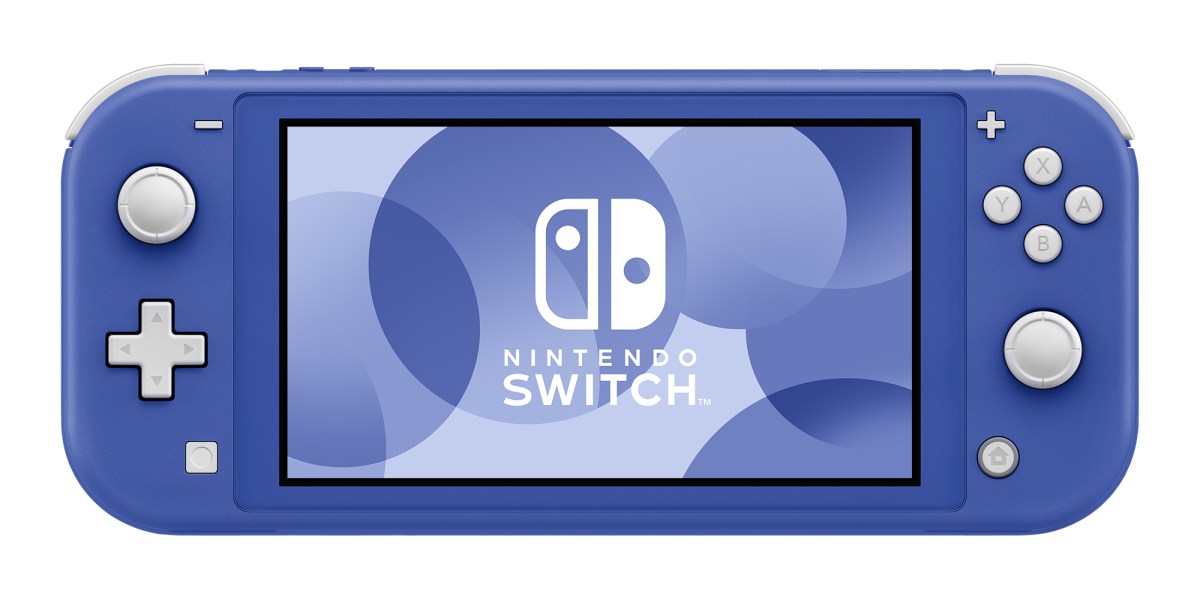 new Nintendo Switch Lite in blue