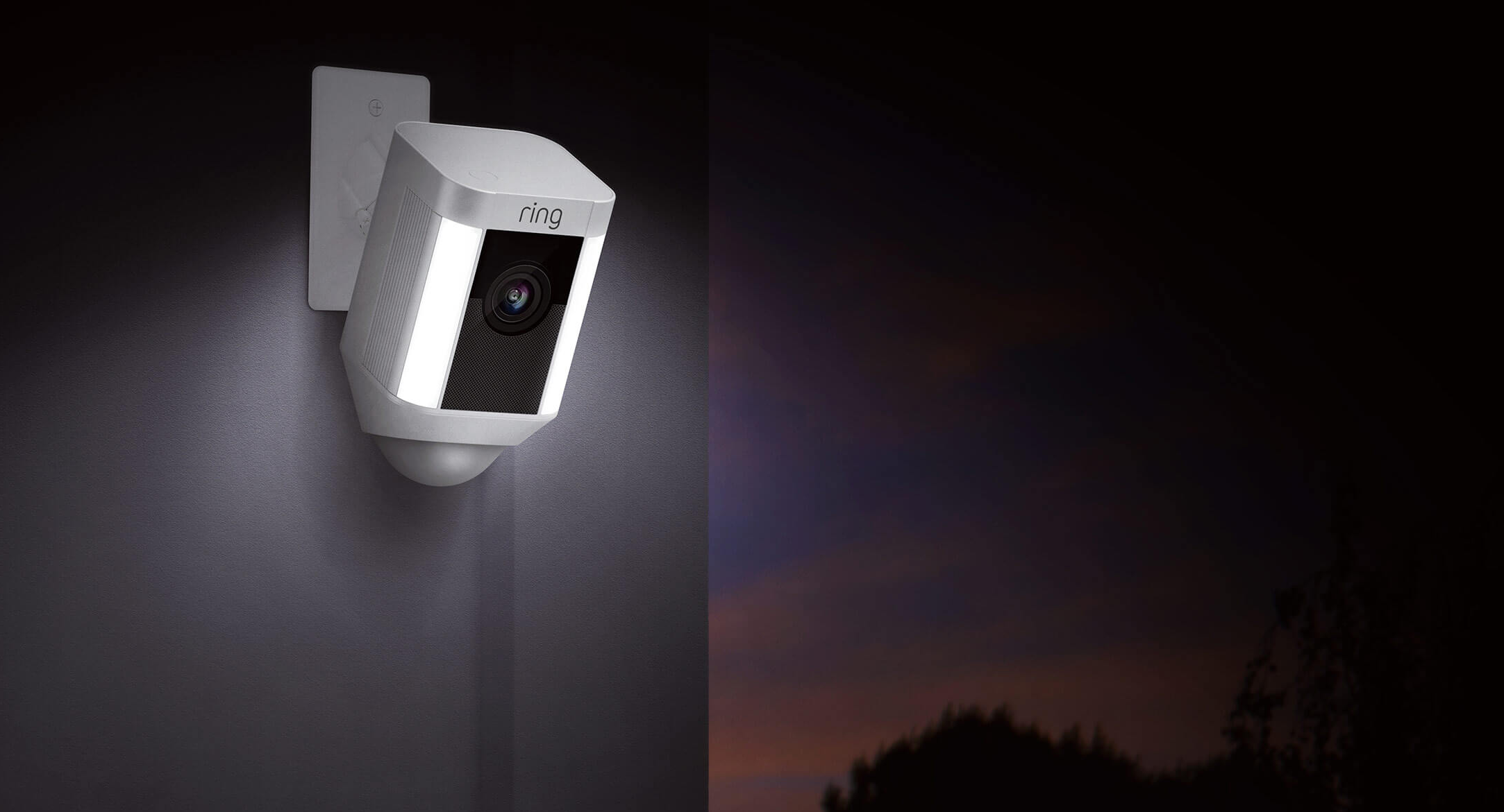 Ring's Spotlight Camera + Solar Panel keeps an eye on your home day and