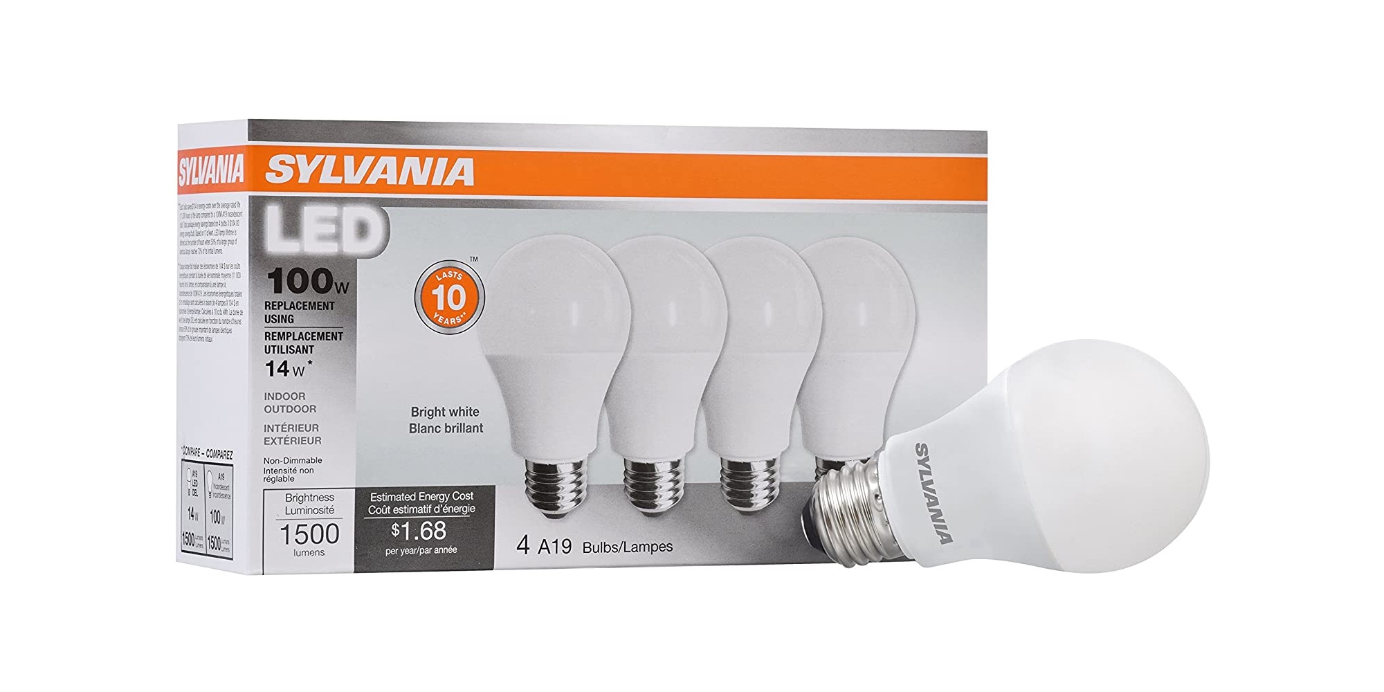 Illuminate your garage with a 4-pack of Sylvania's 1,500-lumen LED