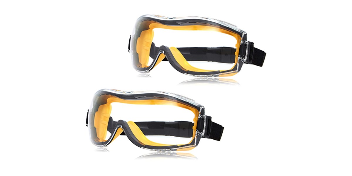 Two pairs of Amazon Basics Safety Goggles hit new low at 12.50 Prime