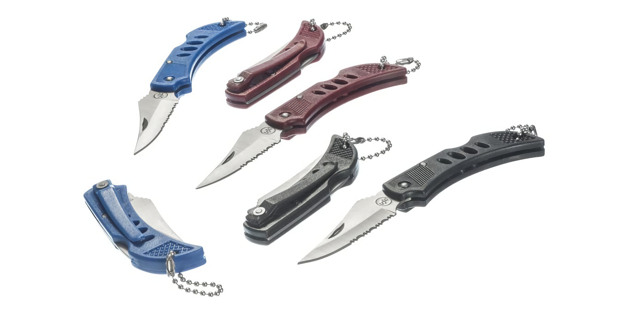 Score six mini pocket knife keychains for under 2 each (Save 33, 3
