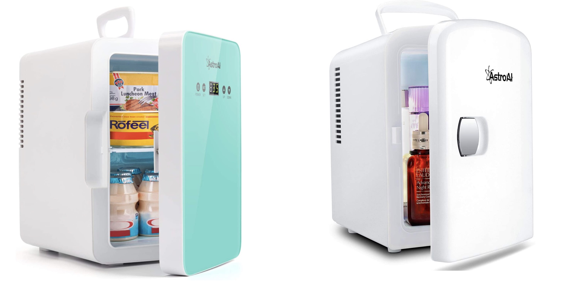 AC/DC Mini Fridge/heater Gold Box, great for car/bedroom/office starts