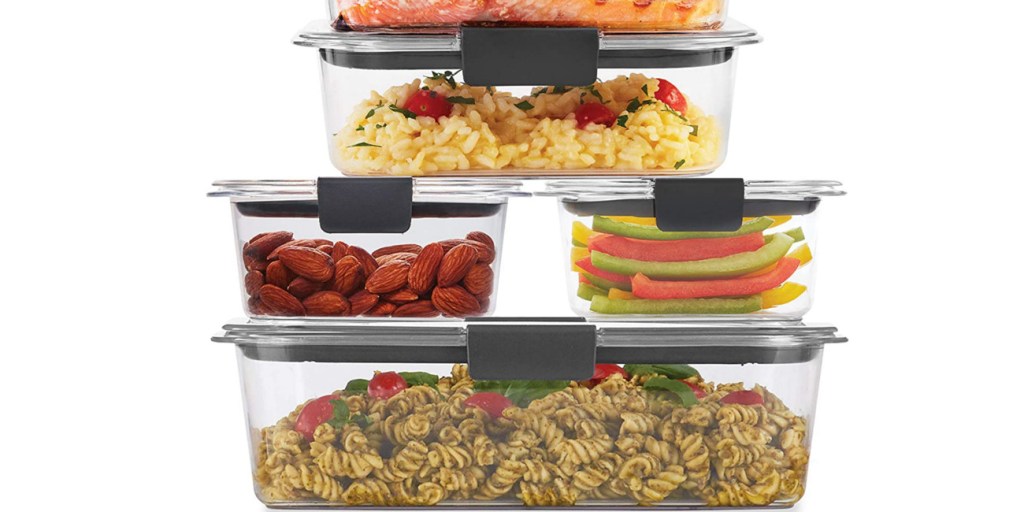 Rubbermaid Brilliance 10 Piece Food Storage Set, Food Storage Container  Sets