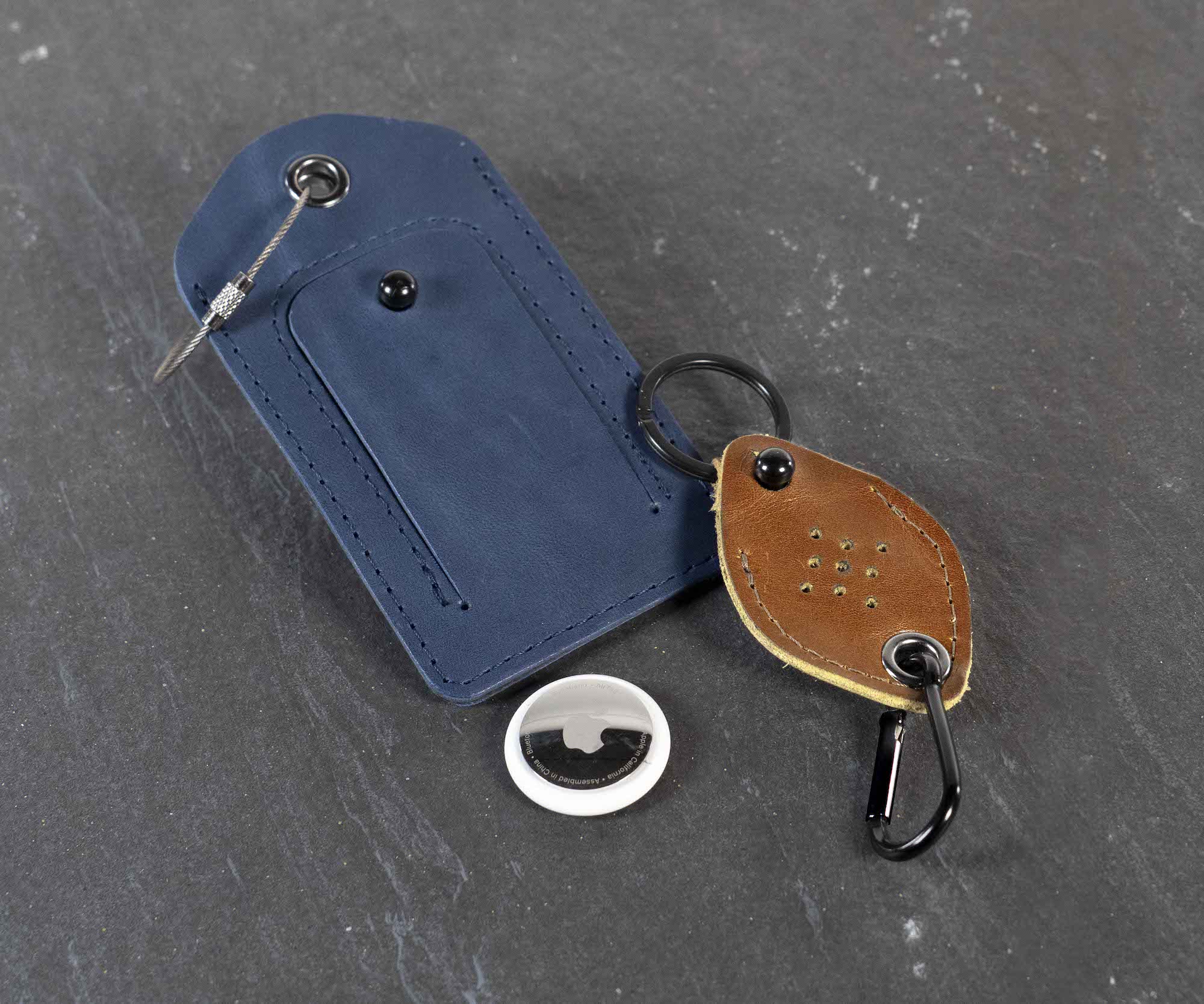 WaterField's new leather AirTag Luggage Tag and Keychain 9to5Toys