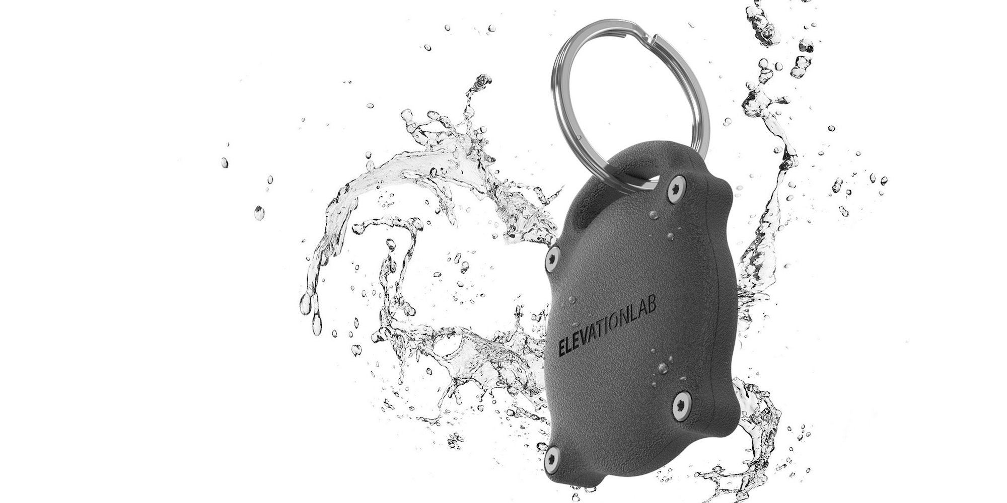 Waterproof Airtag Case - 2 Pack in Black - Encased