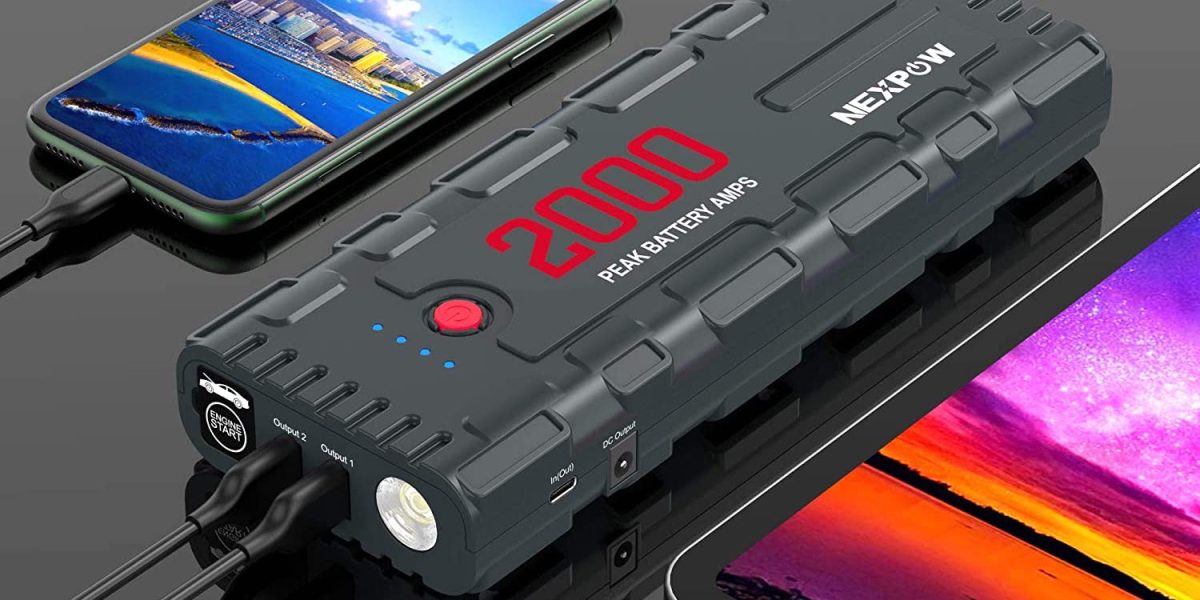 Bring a USB NEXPOW jump starter on your next road trip from $35 at   (Up to 46% off)