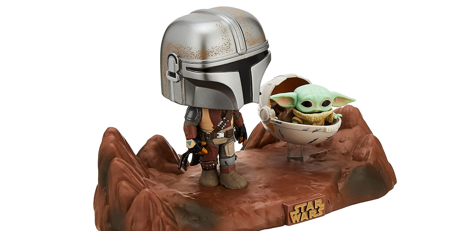  Funko Pop! Star Wars Moment: The Mandalorian - The Mandalorian  with The Child : Funko: Toys & Games