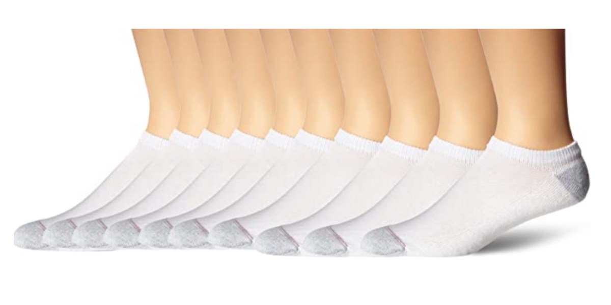 Amazon offers Hanes 10-pack No-show Socks for $16 Prime shipped (Reg ...