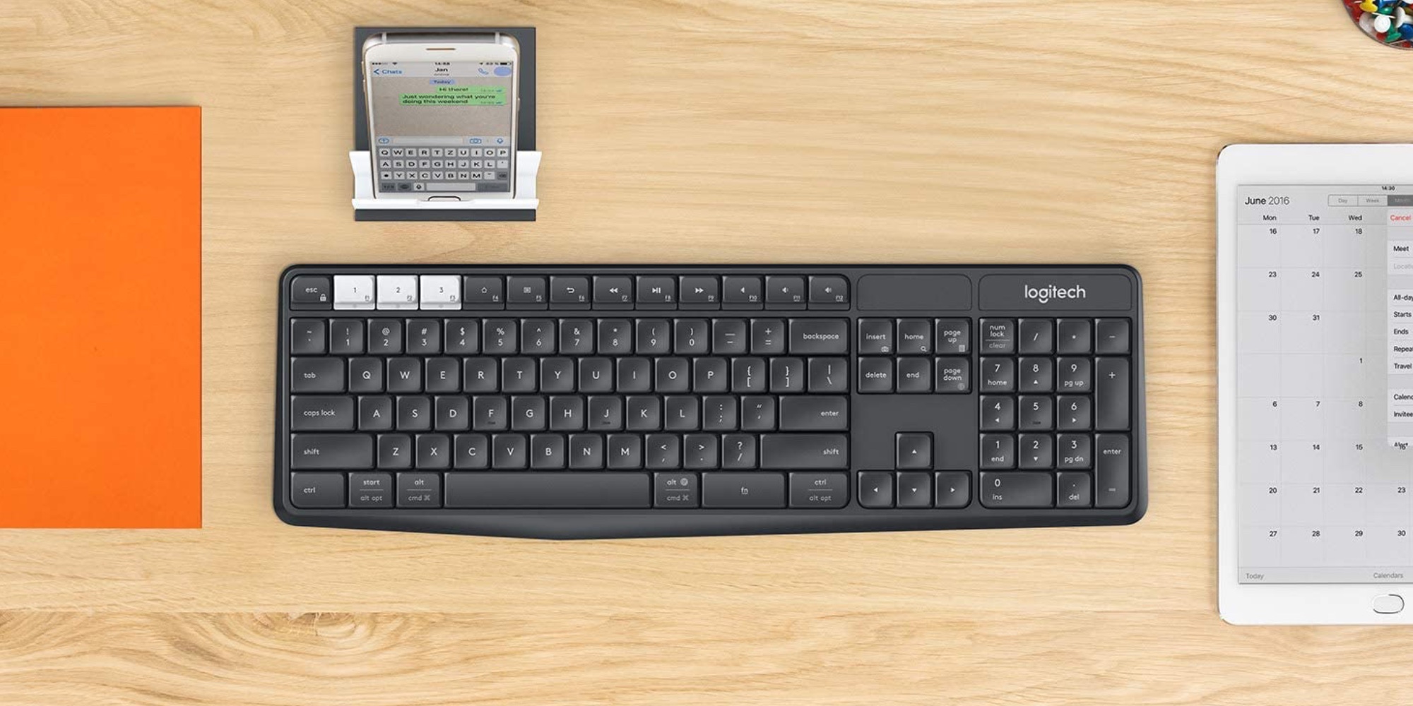 tavle Ikke kompliceret mærke Logitech's $32 K375s keyboard can pair with your Mac and iPad at the same  time (Save 34%)