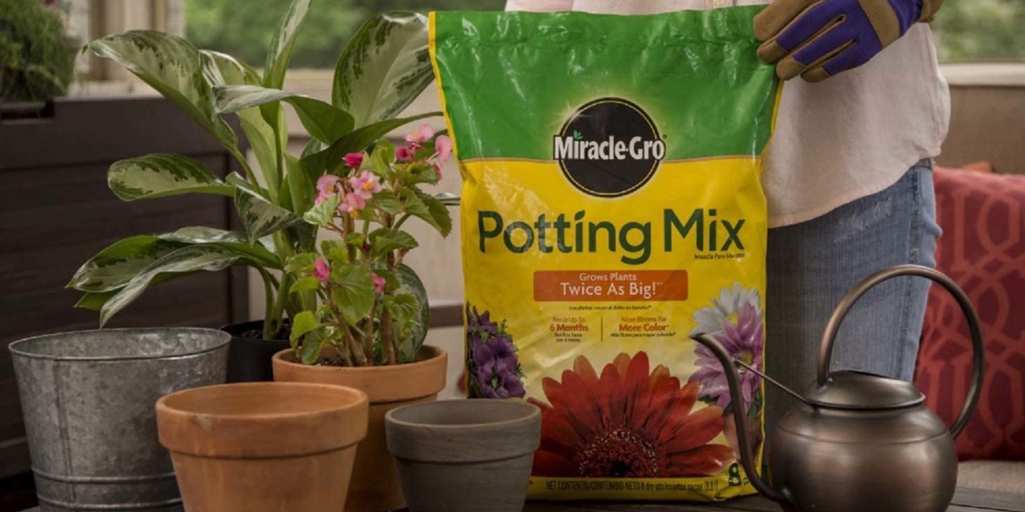 Treat your flowers to this up to 63 off MiracleGro potting mix Gold