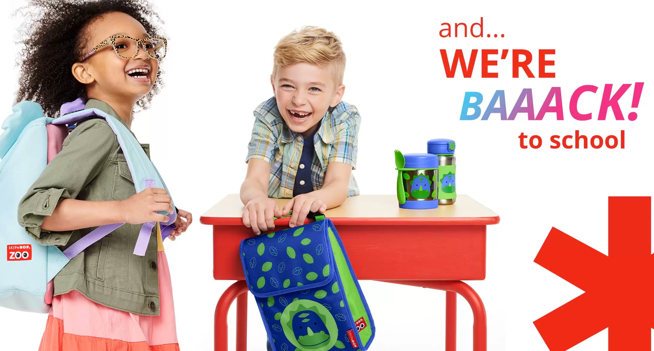 The Skip Hop back-to-school guide offers backpacks, lunch kits