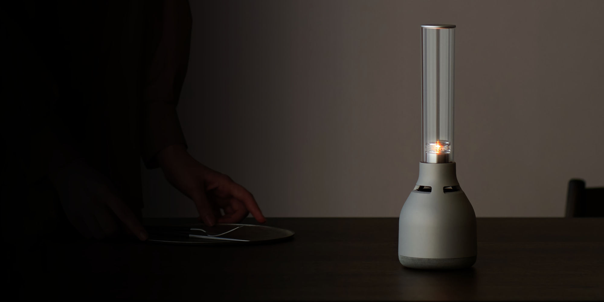 Sony's new glass speaker is also a lamp with 8-hour battery life