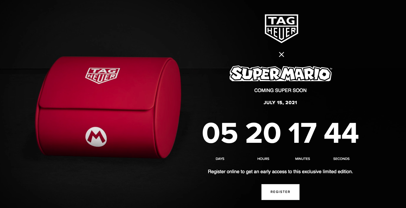 New TAG Heuer Nintendo watch coming 