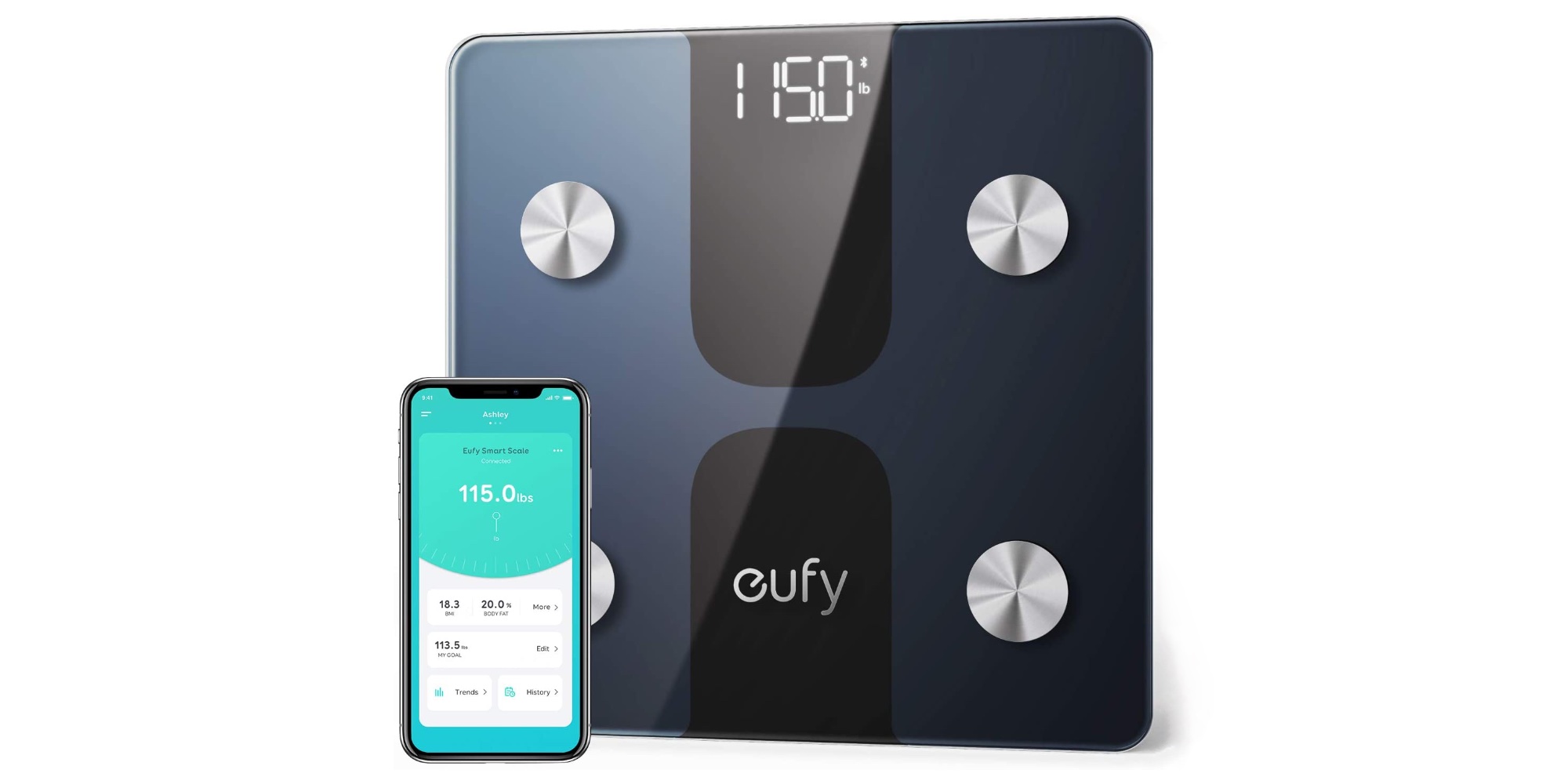 eufy by Anker, Smart Scale with Bluetooth, Body Fat Scale