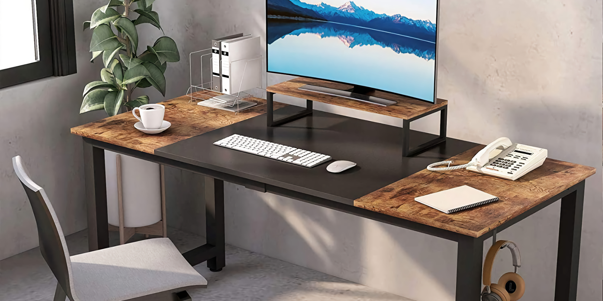 This 55-inch industrial desk overhauls your home office at $60, more from  $50 (Up to 44% off)