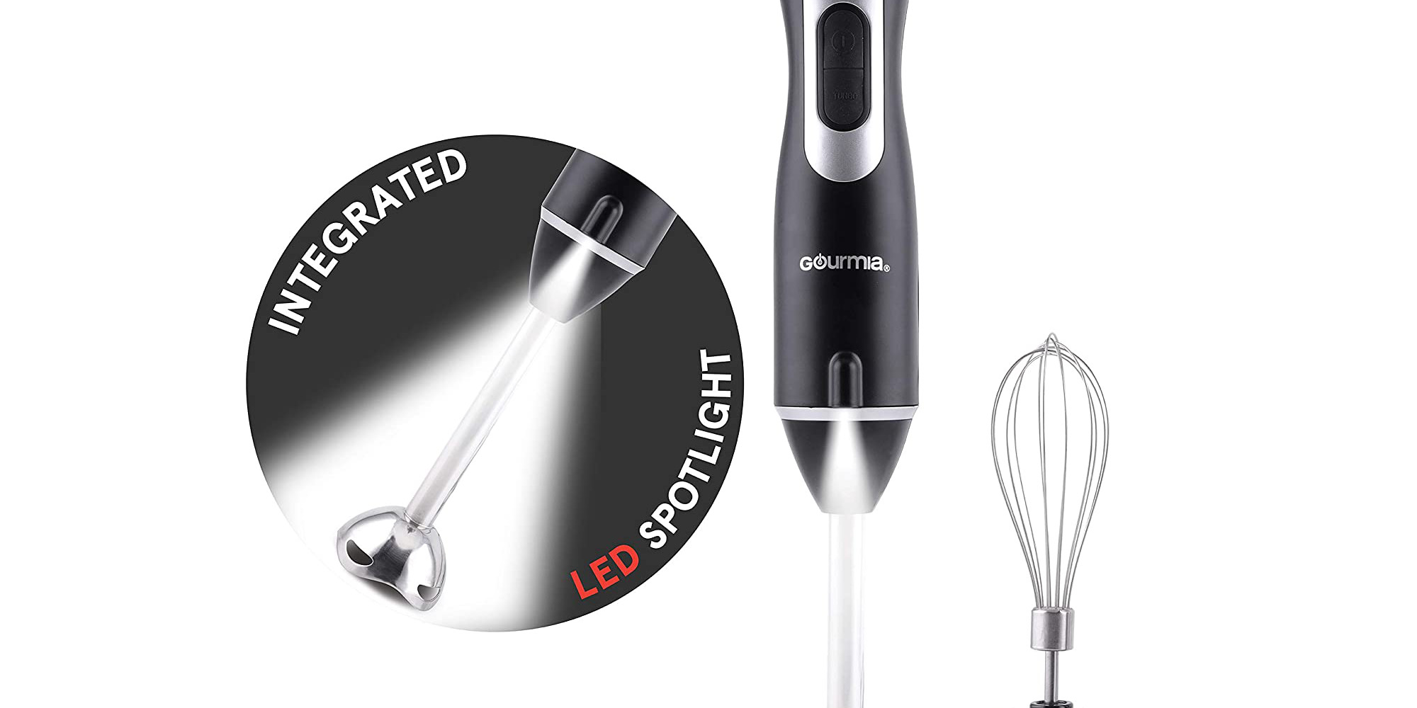 Score the 12speed Gourmia lightup Immersion Hand Blender at just 15