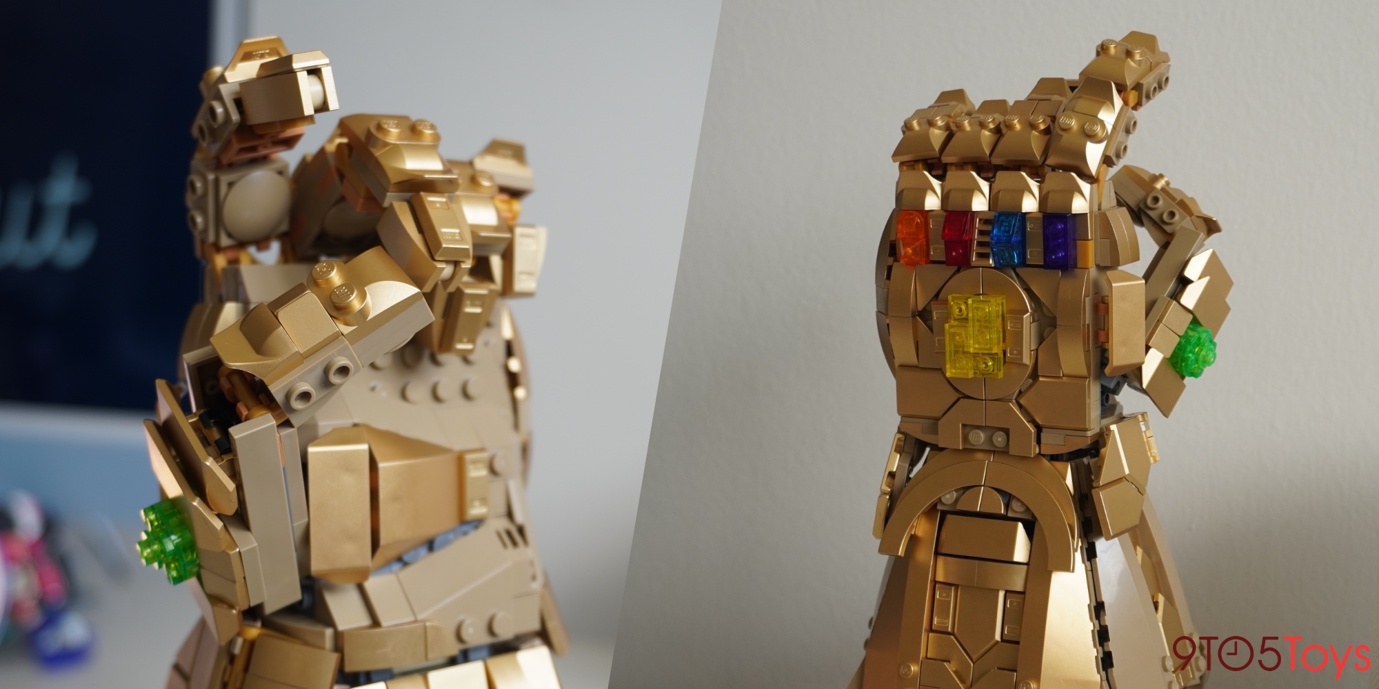 compatible with Lego Gold Chrome figure Infinity Gauntlet