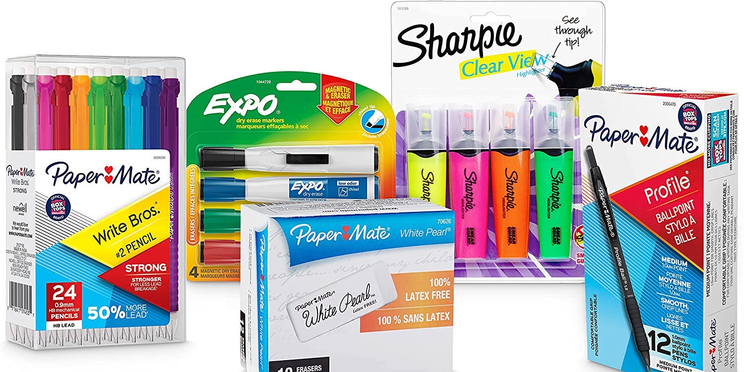 Amazon office and school supply sale from 10 Dry erase markers