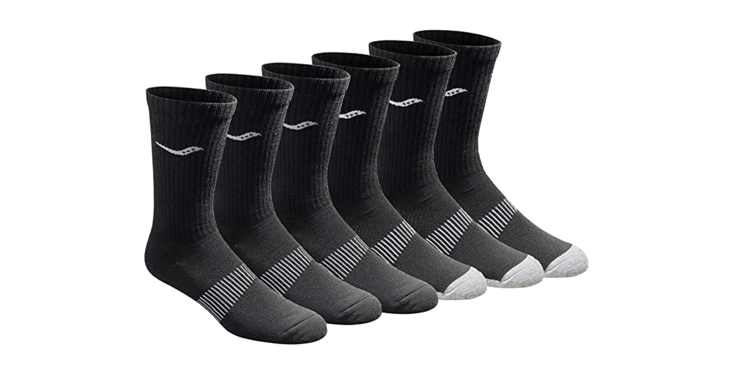 Amazon offers Saucony's performance crew socks for 10 Prime shipped