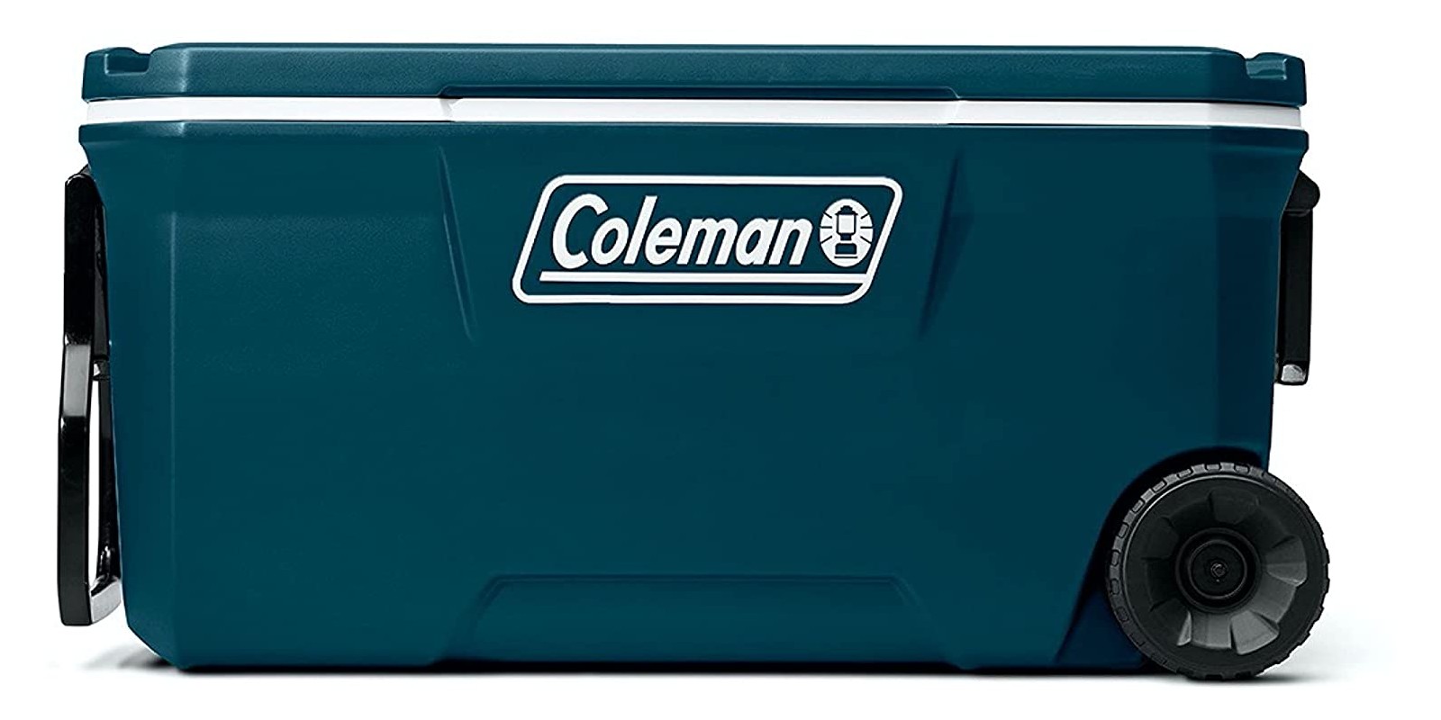 This 100quart Coleman ice chest is ready for fall camping trips at low