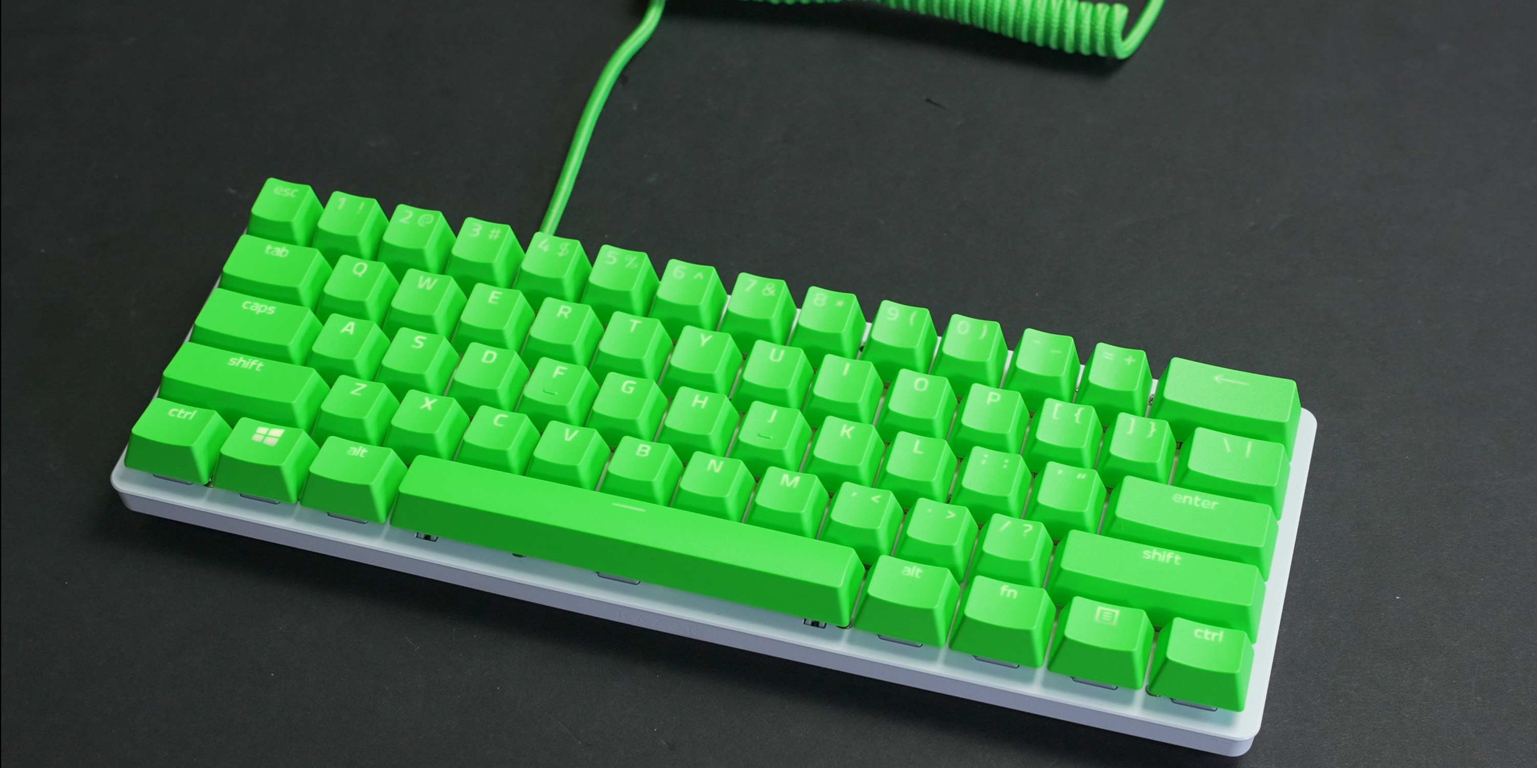 Customizing Razer keyboards with keycaps, coiled cables, and wrist rests