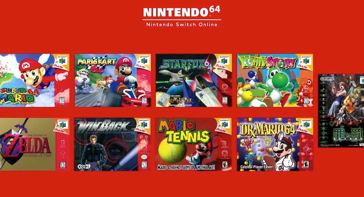 Nintendo 64 Switch Online games