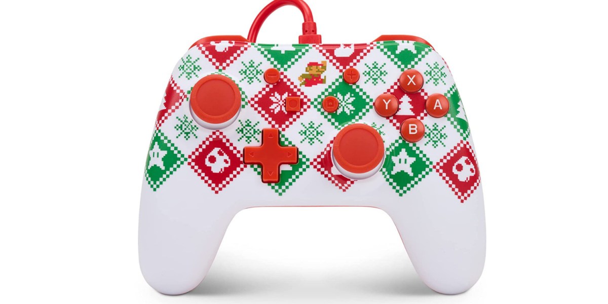 PowerA Mario Holiday Sweater Edition controller for Nintendo Switch