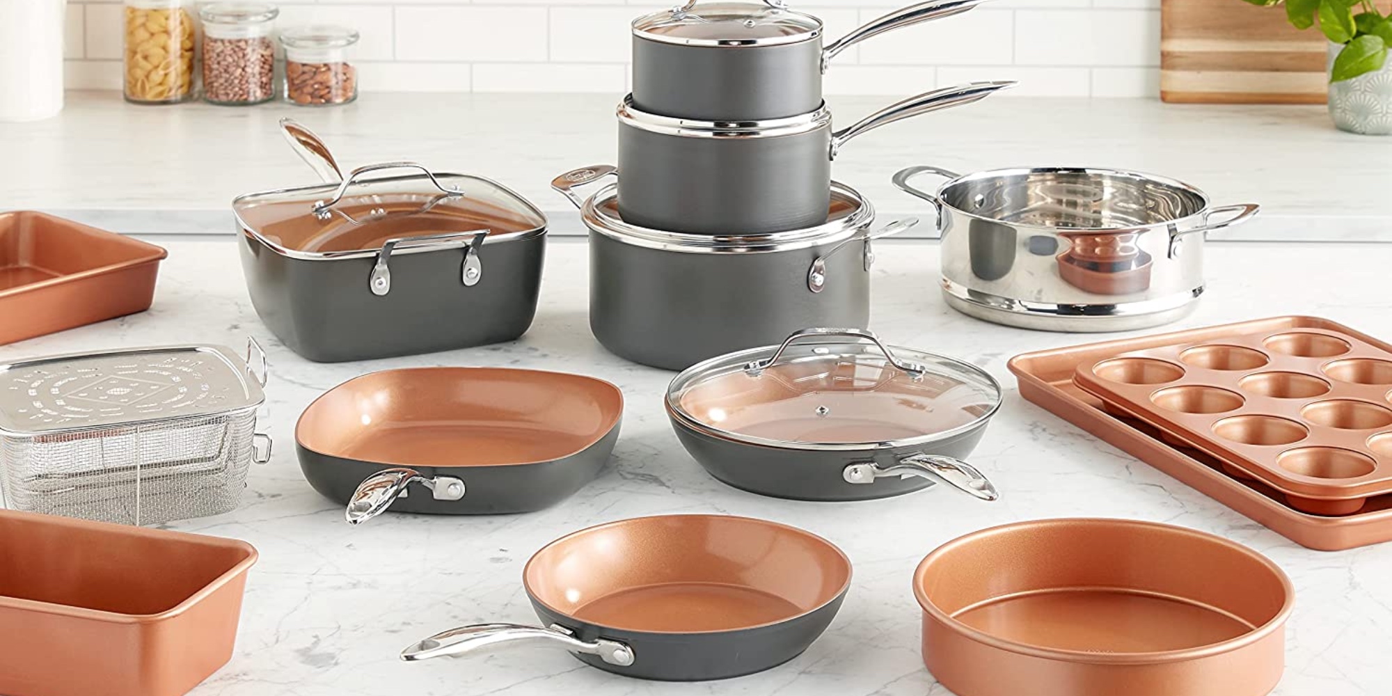 Gotham Steel's Pro 20piece pots and pans set falls to low of 177.50