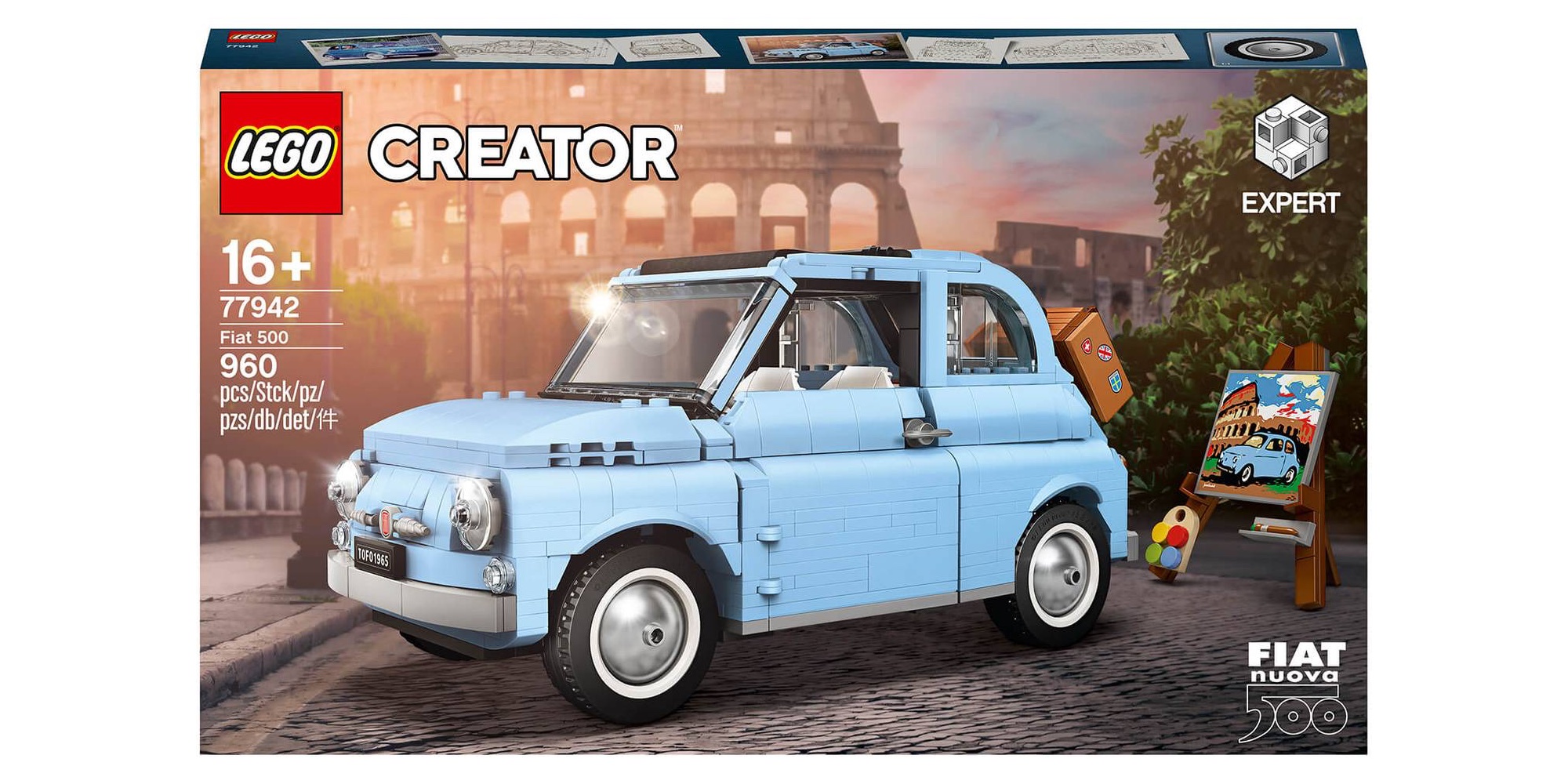 Blue LEGO Fiat 500 launches as limited-edition release - 9to5Toys