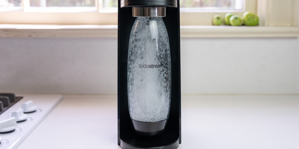 Creating seltzer water at home is very easy with the SodaStream Terra