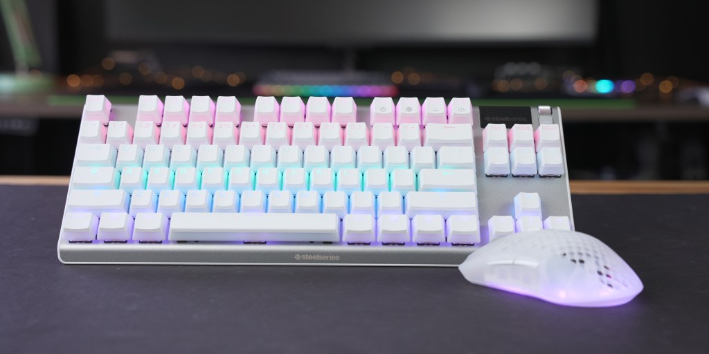 SteelSeries Ghost edition features bright RGB through pudding keycaps. 