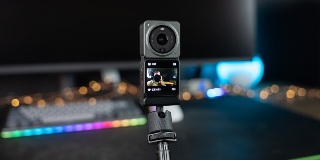 The extension rod turns the DJI Action 2 into a selfie machine. 