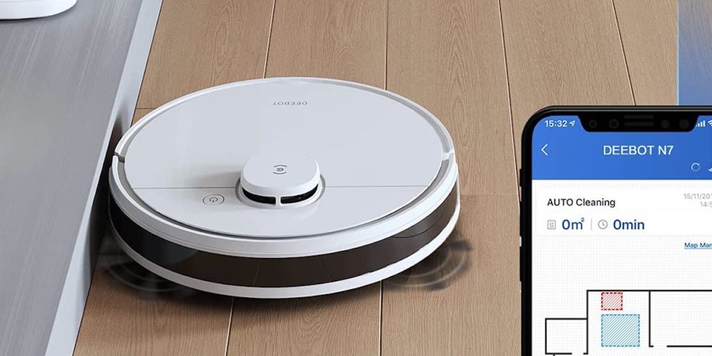 ecovacs deebot ozmo n7 robot vacuum and mop cleaner