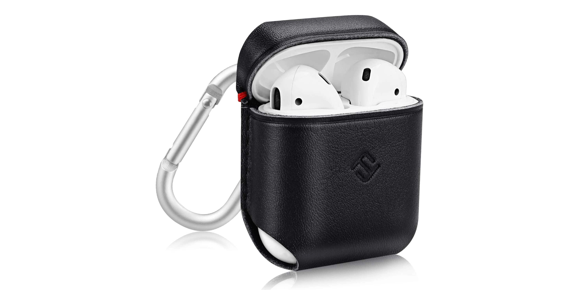 Snag a genuine leather AirPods case with carabiner for 6 Prime shipped
