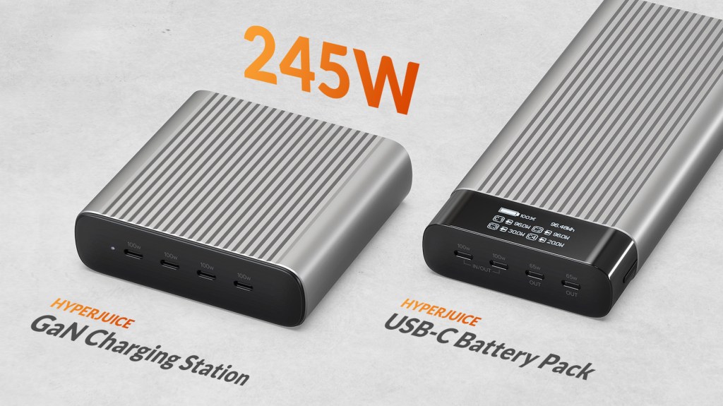 245W GaN Charger and 245W USB-C Battery Pack