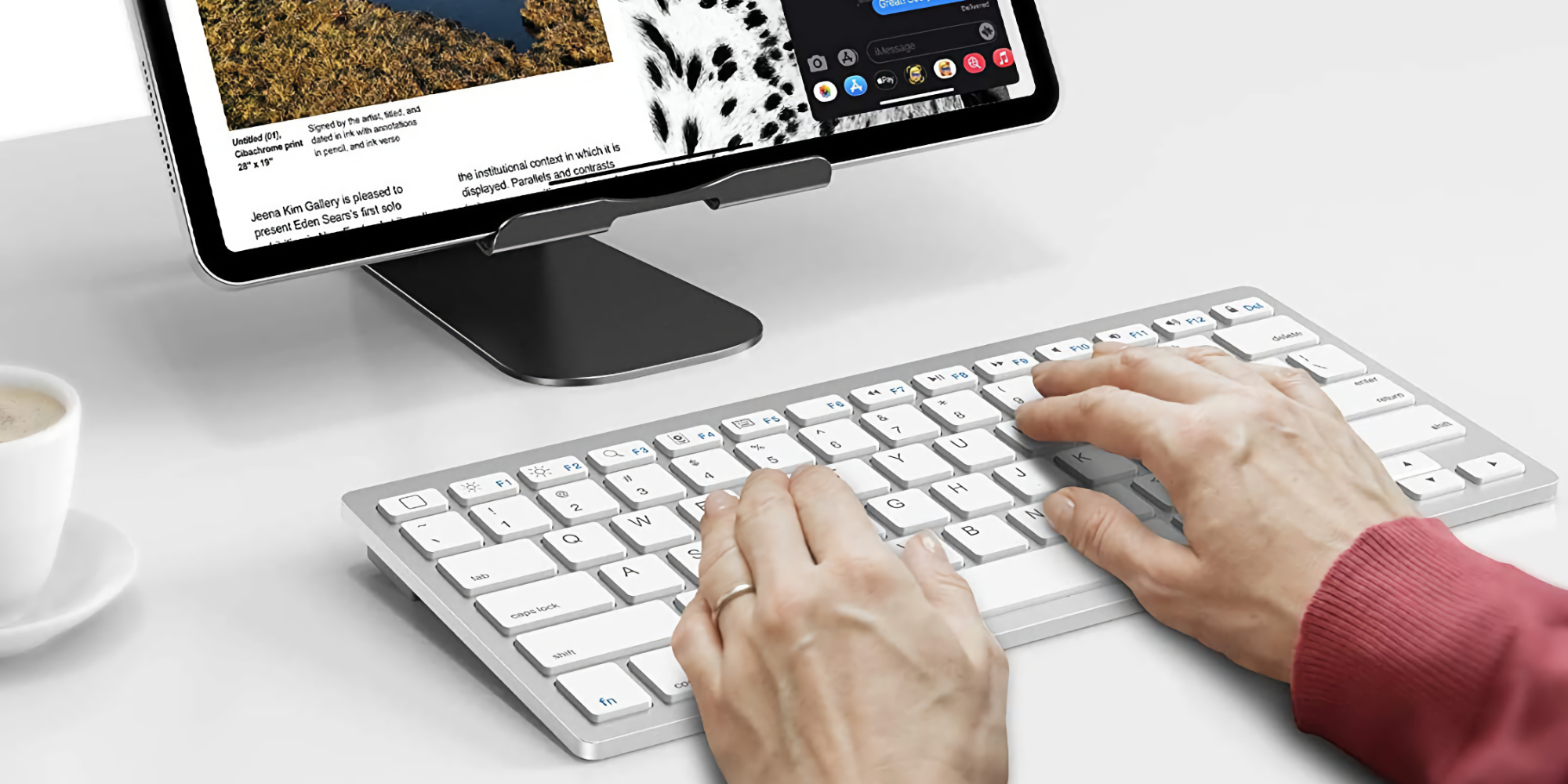 Begin building your iPad workstation with this Bluetooth keyboard at