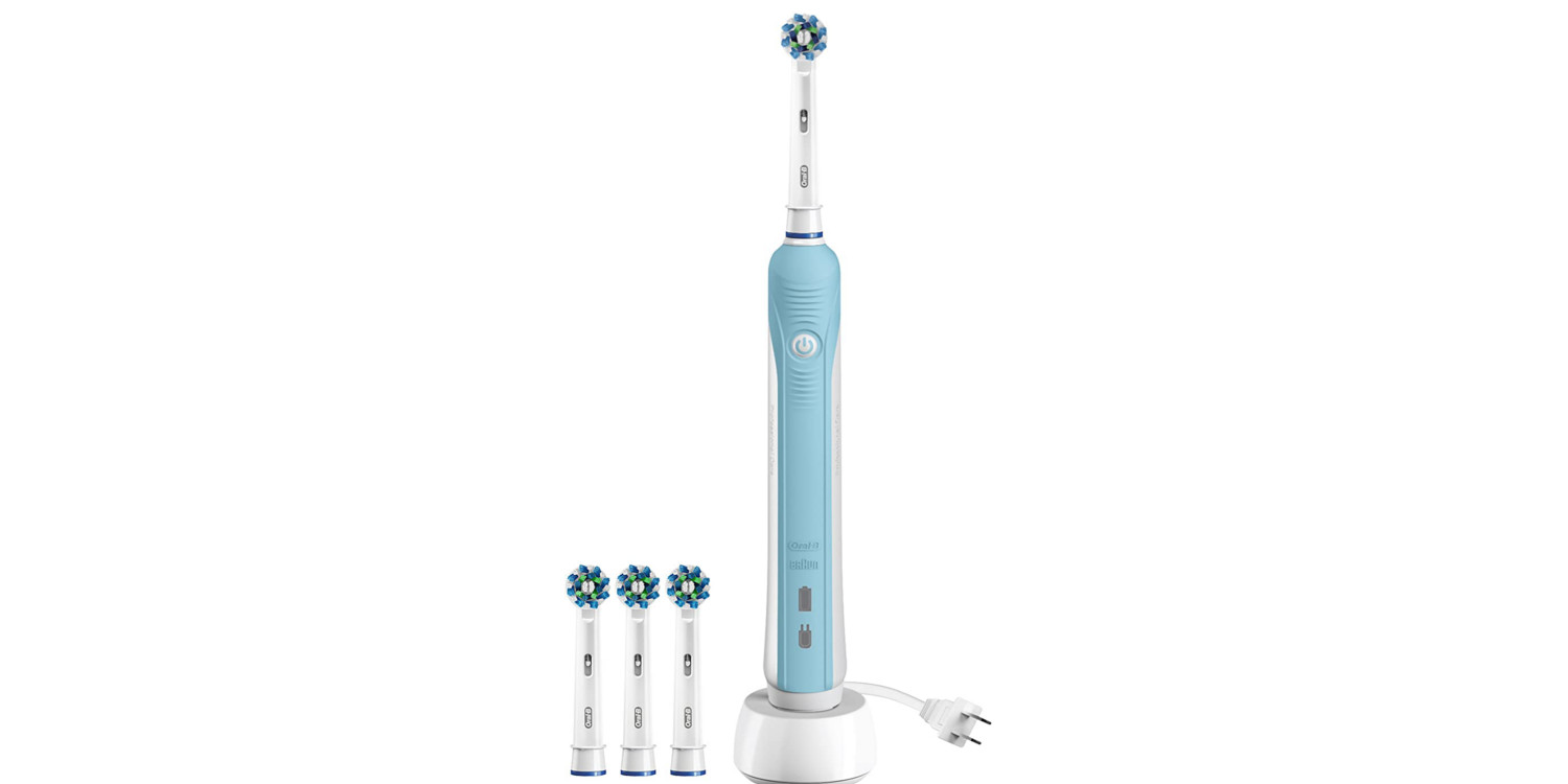 Oral B S Pro 1000 Electric Toothbrush 3 Brush Heads Now 32 Shipped Reg Up To 75