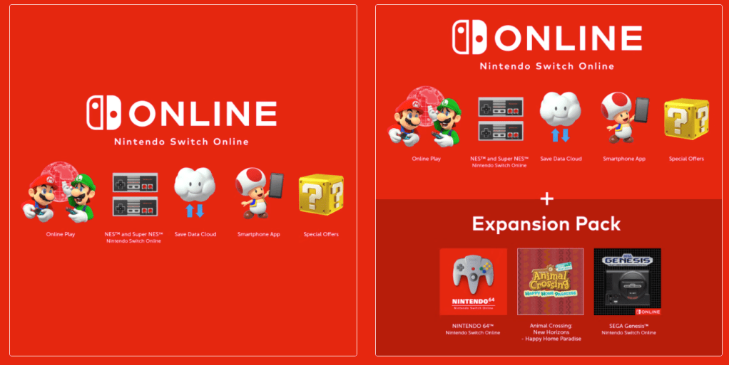 Switch Online N64 and SEGA Genesis - Nintendo Switch Online Expansion Pack