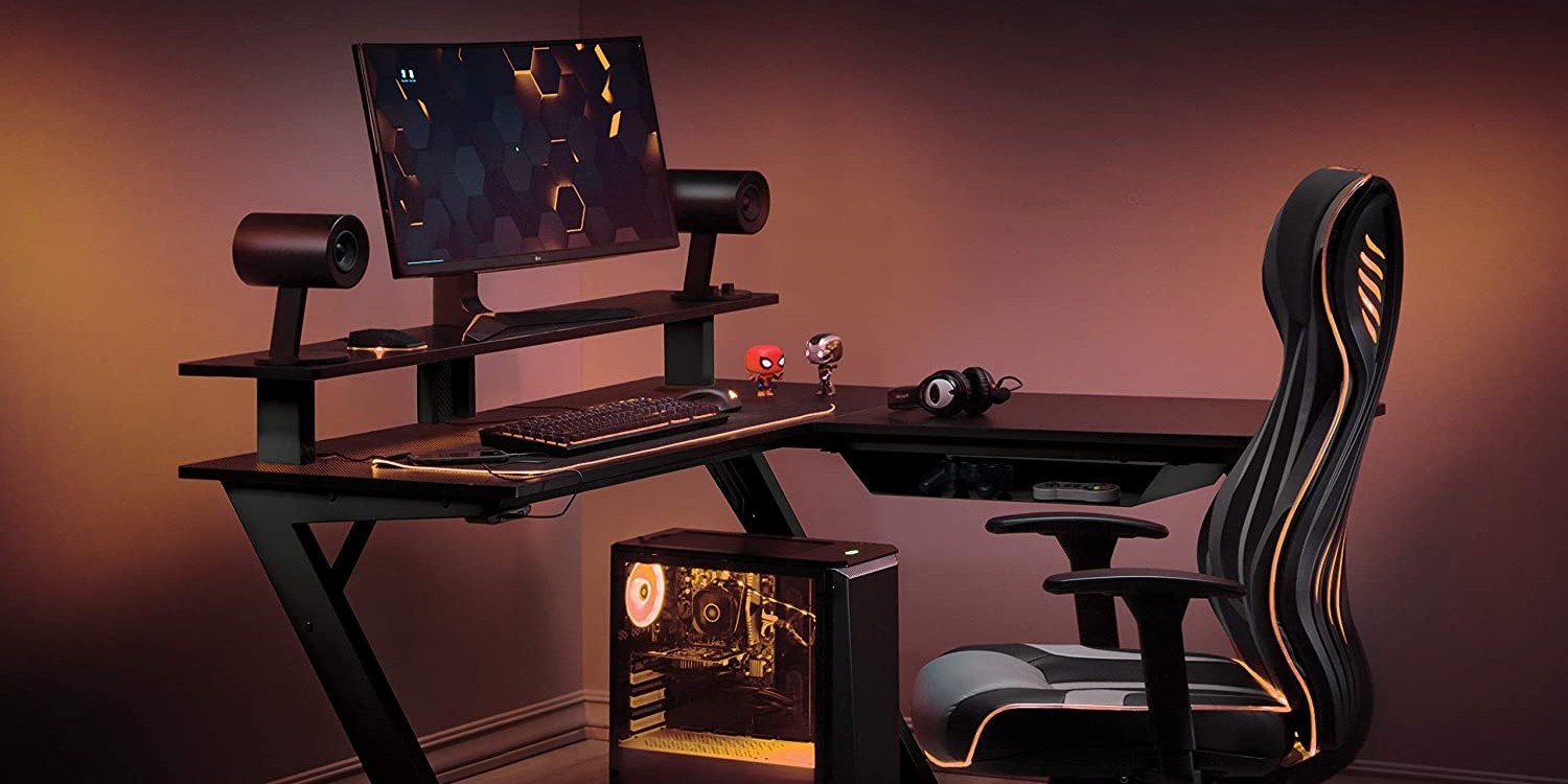 Treat yourself to this massive L-shaped RGB gaming desk at new low of  $320.50 ($120 off) - 9to5Toys