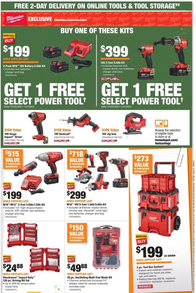 Home Depot Black Friday ad 2021: BOGO free tools, festive lighting, more
