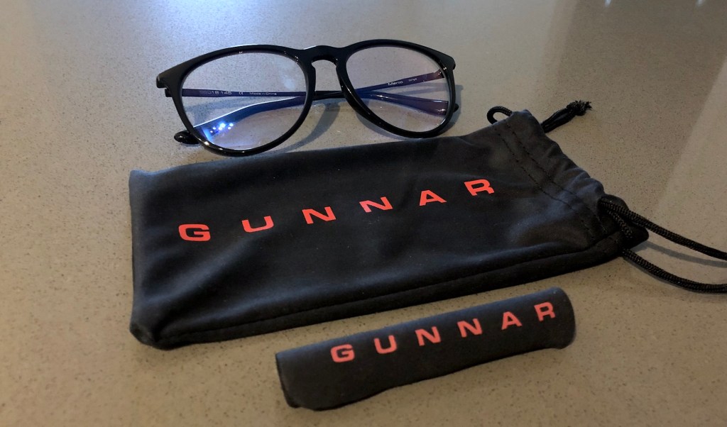 Gunnar Menlo blue light glasses review package