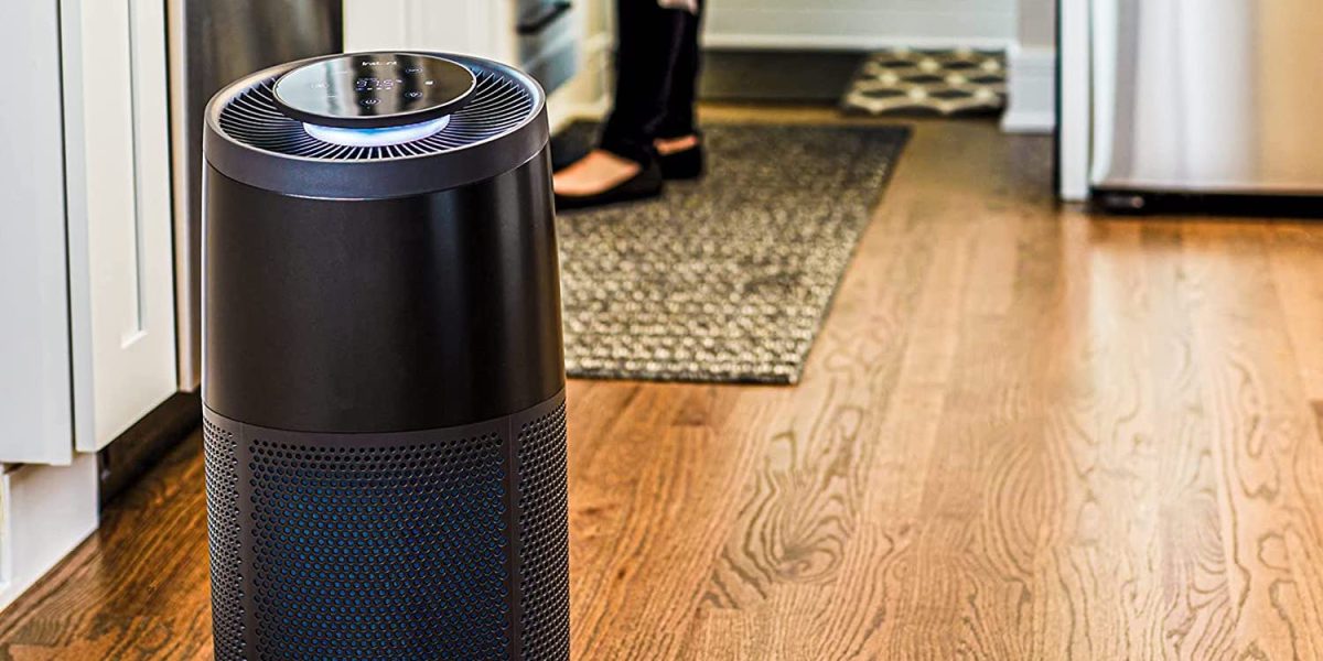 Instant's large room Air Purifier rids your space of viruses and odors